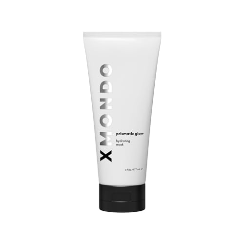 XMONDO Hair Prismatic Glow Hydrating Mask - Vegan Formula with Argan and Baobab Oil  Pro-Vitamin B5 for Super Hydration and Deep Penetrating Moisture for Silky Smooth Glowing Hair, 6 Fl Oz 1-Pack