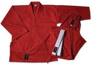 Pro Force Gladiator 7.5oz Karate GiUniform - Red - Size 3