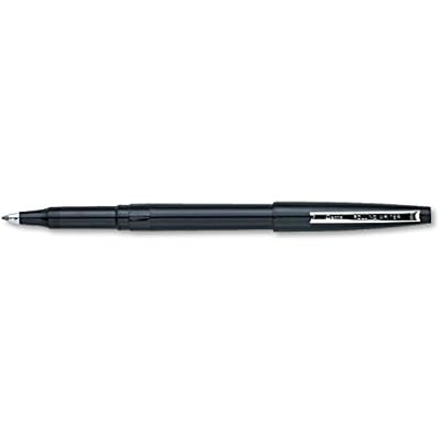 Pentel Rolling Writer Pen, 0.8 Millimeter Cushion Ball Tip, Black Ink, 12 pens R100-A