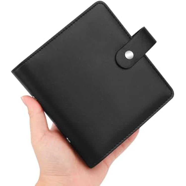 Ruibytree Mini Photo Album Book for 2x3 Inch Films-Small Picture Albums Fits Fujifilm Instax Mini 12 11 9 8 7 40 Instant Cameras,Fits Polaroid Hi-Print Photos & Kpop Photocards Holder 112 Pack Black