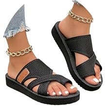 Women's Comfortable Breathable Mesh Flip Flops, Hollow Orthopedic Sandals for Women Arch Support