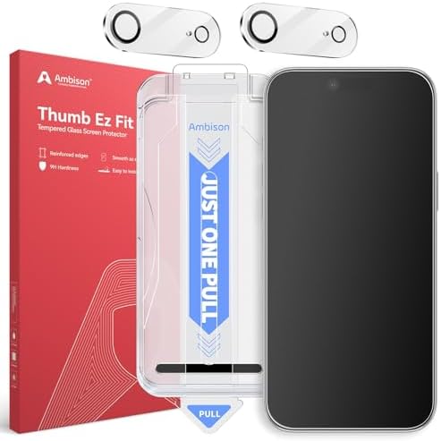 Ambison 2 Packs Matte Screen Protector for iPhone 17 Air 6.5inch 2025  2 Packs HD Camera Lens Protector, [One-Pull Installation&Anti-Glare] 7X Powerful Scratch Resistance & Full Coverage protection, Easy to Fit & 0 Bubbles,Smooth as Silk