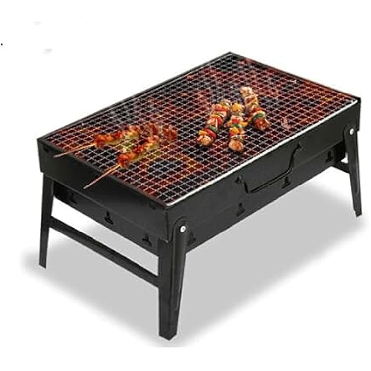 Barbecue Charcoal Grill Pull-Out, Portable Charcoal Grill, BBQ Tool Kits for Outdoor Courtyard Picnic Camping Tailgating BBQ Small Folding Tabletop Grill