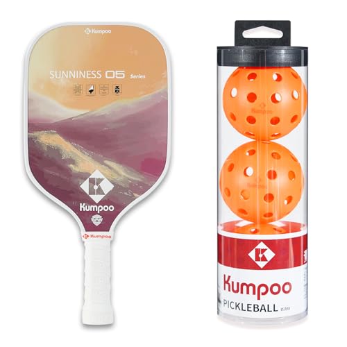 Pickleball Paddle SUNS05pink  Balls L40orange