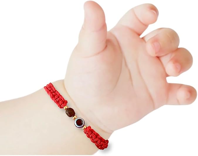 Red String Bracelet for the baby,Evil Eye Genuine Azabache Para el Mal de Ojo