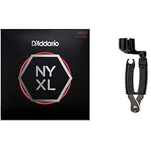 D'Addario NYXL1052 Electric Guitar Strings, Light Top / Heavy Bottom, 10-52 and Pro-Winder String Cutter Bundle