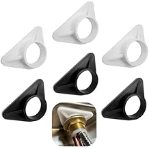 6 Pcs Kitchen Tap Reinforcement Brace Sturdy Triangle Stabilization Plate for Faucets, Diameter 36 mm Inner Bore to Reduce Wobbling Accessories for Sink Faucets