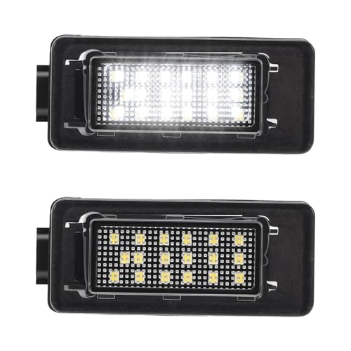 License Plate Lights Rear Number Lamps Fit Altima Sentra Versa Rogue 26510-8990E Xenon White Rear Tag Light Kit Assembly 2Pcs