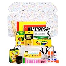 School Supply Boxes | K-5 Pallet (320 Boxes) | Back to School Essentials Kit for Students & Teachers | Includes Wide-Ruled Paper Products, Crayons, Markers, Colored Pencils, More