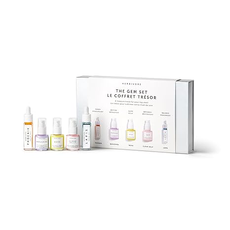 HERBIVORE Minis Gift Set | Best Sellers Skincare Collection Plant-based, Vegan, Cruelty-free