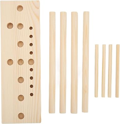 Bow Maker Ribbon Wooden Multi Size Adjustable with Wooden Board Sticks for Making Bows DIY Crafts Party Decorations Practical DIY Gift