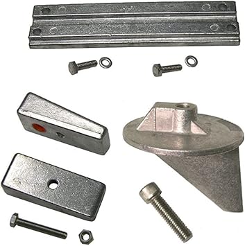 Aluminum Anode Kit Fits Mercury 75, 80, 90, 100 and 115 HP outboards Replaces Martyr CMM75115KITA