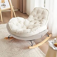 Penguin Rocking Chair - Luxury Living Room Light, Lazy Sofa, Simple Modern Home Balcony Leisure C White