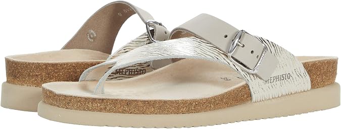 Mephisto Women's Helen Mix Sandal, Fog Zebra, 12