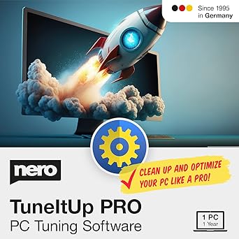 Nero TuneItUp Pro | PC Tuning & Cleanup Software | Speed Up Your PC | Start Windows Faster | Boost Web Browsing | Optimize Your Operating System | Annual License | 1 PC | Windows 11/10/8/7