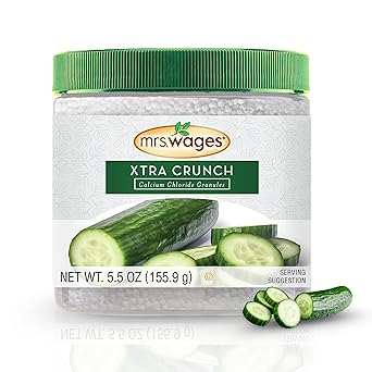 Mrs. Wages Pickle Mix, Xtra Crunch, Easy-To-Use, Fast Results, Great Taste & Crispness, Ensures Crunchiness, 5.5 oz Jar (Pack of 1)