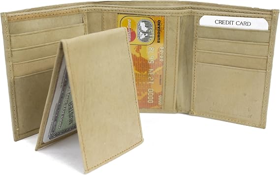 LeatherBoss Men's Trifold Wallet with Pull Out Flap